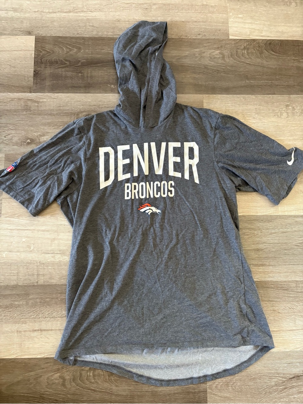 Nike Denver Broncos Lightweight Hoodie Shirt